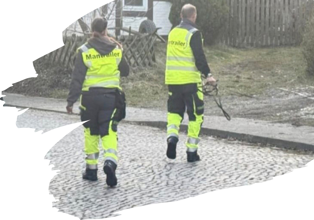 Mensch-Hund-Team beim Mantrailing des SGV Langelsheim